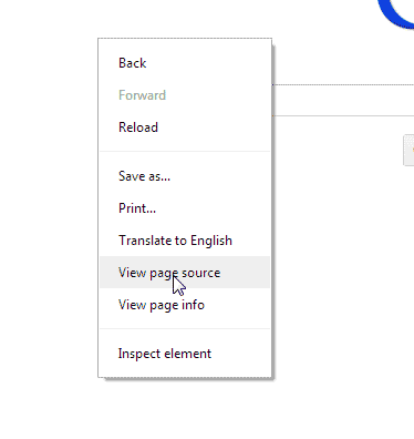 Right-click example