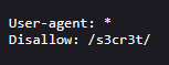 natas3/robots.txt file